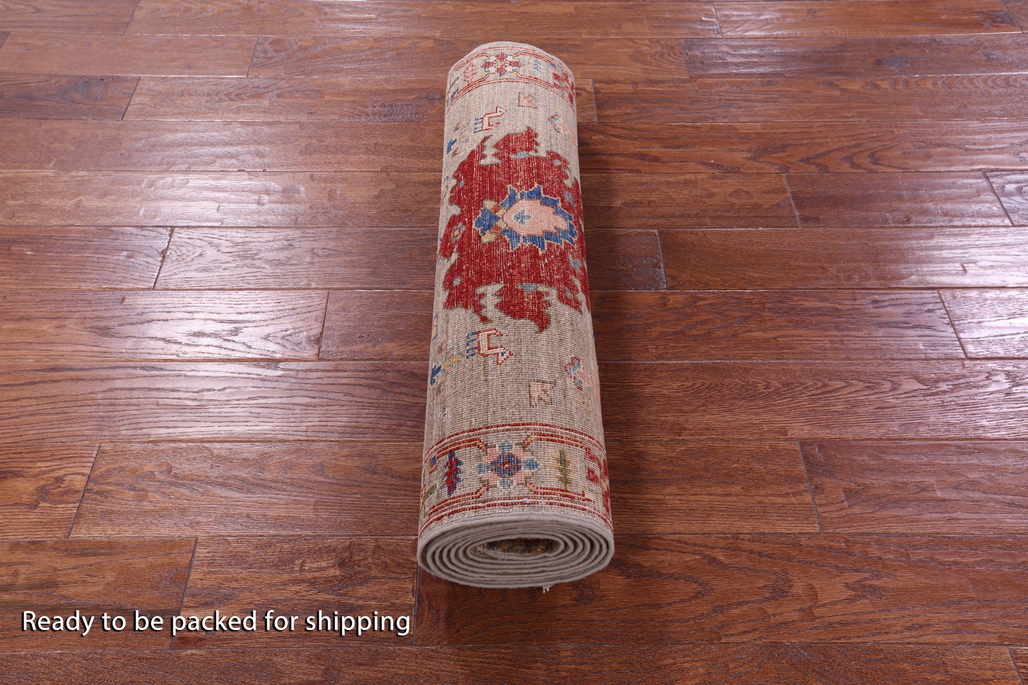 Persian Fine Serapi Hand Knotted Wool Runner Rug - 2' 8" X 9' 6" - Golden Nile