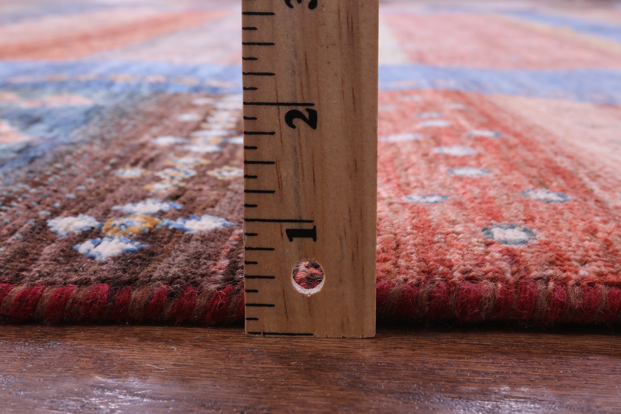 Tribal Persian Gabbeh Hand Knotted Wool Rug - 8' 2" X 9' 7" - Golden Nile
