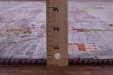 Grey Tribal Persian Gabbeh Hand Knotted Wool Rug - 7' 11" X 9' 10" - Golden Nile
