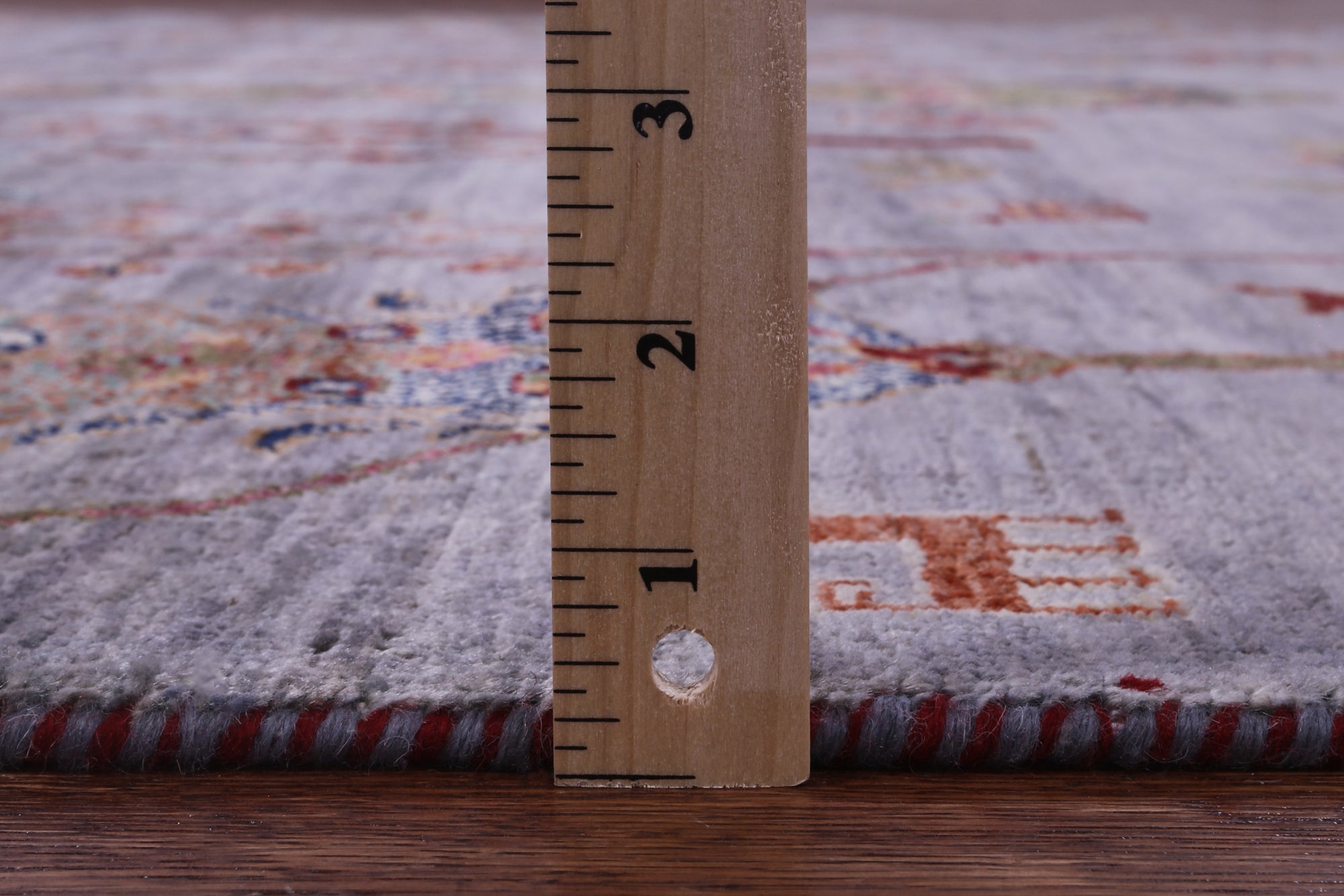 Grey Tribal Persian Gabbeh Hand Knotted Wool Rug - 7' 11" X 9' 10" - Golden Nile