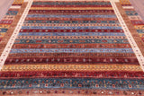 Persian Gabbeh Tribal Hand Knotted Wool Rug - 8' 0" X 10' 0" - Golden Nile