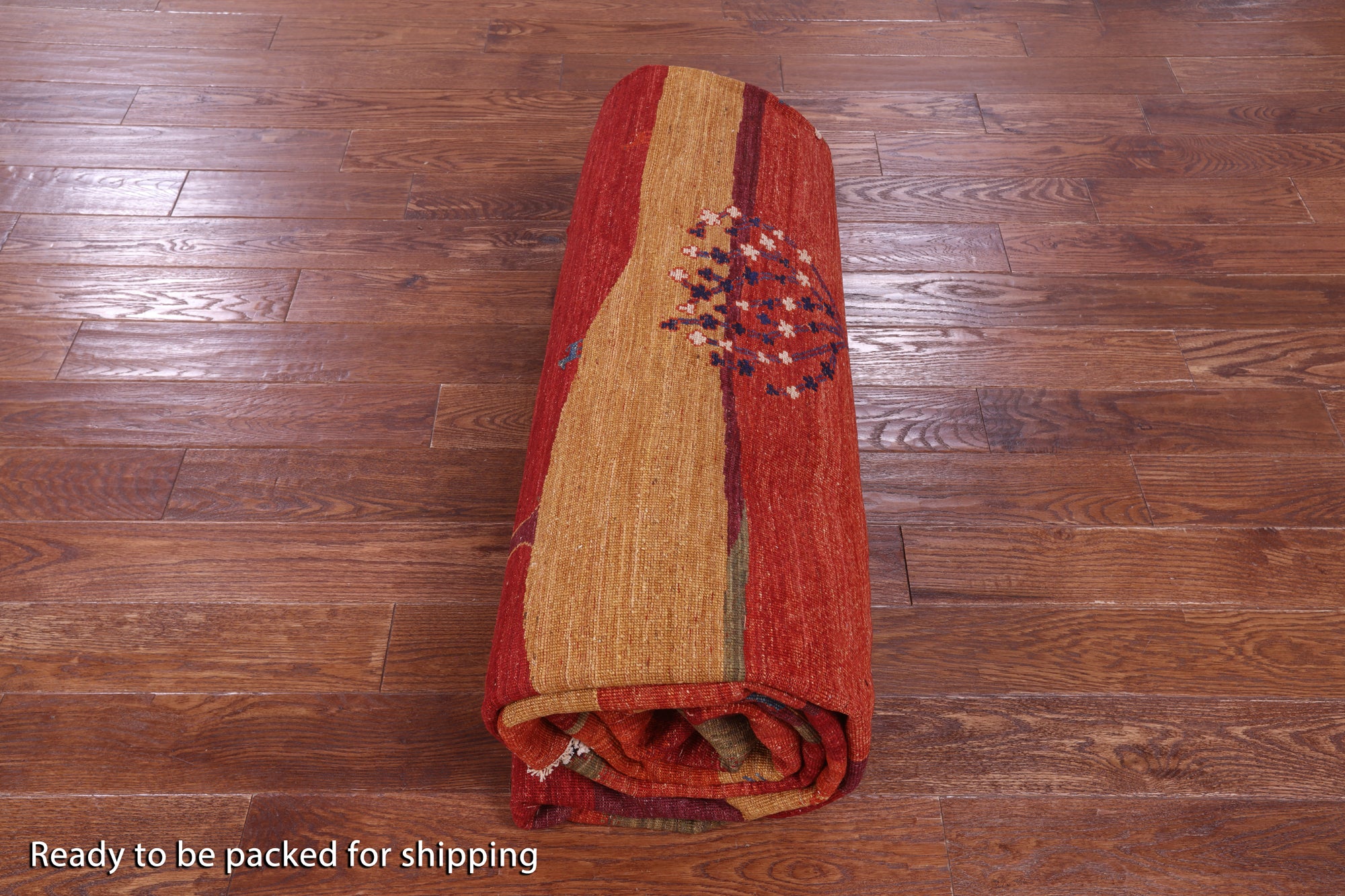 Tribal Persian Gabbeh Hand Knotted Wool Rug - 9' 8" X 13' 5" - Golden Nile