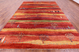 Tribal Persian Gabbeh Hand Knotted Wool Rug - 9' 8" X 13' 5" - Golden Nile
