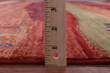 Tribal Persian Gabbeh Hand Knotted Wool Rug - 9' 8" X 13' 5" - Golden Nile