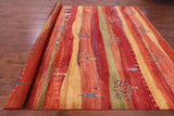 Tribal Persian Gabbeh Hand Knotted Wool Rug - 9' 8" X 13' 5" - Golden Nile
