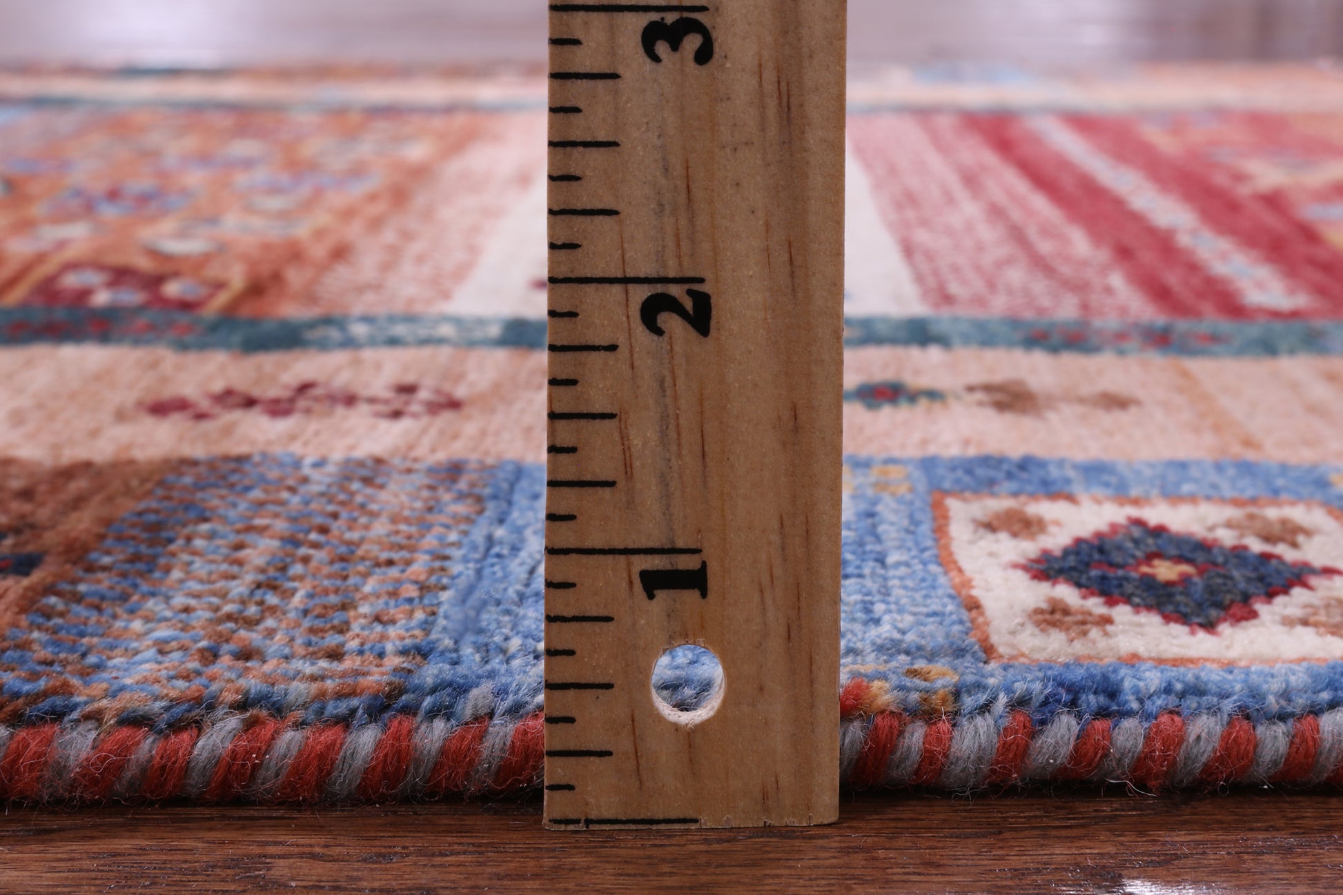 Persian Tribal Gabbeh Handmade Wool Runner Rug - 2' 8" X 9' 8" - Golden Nile
