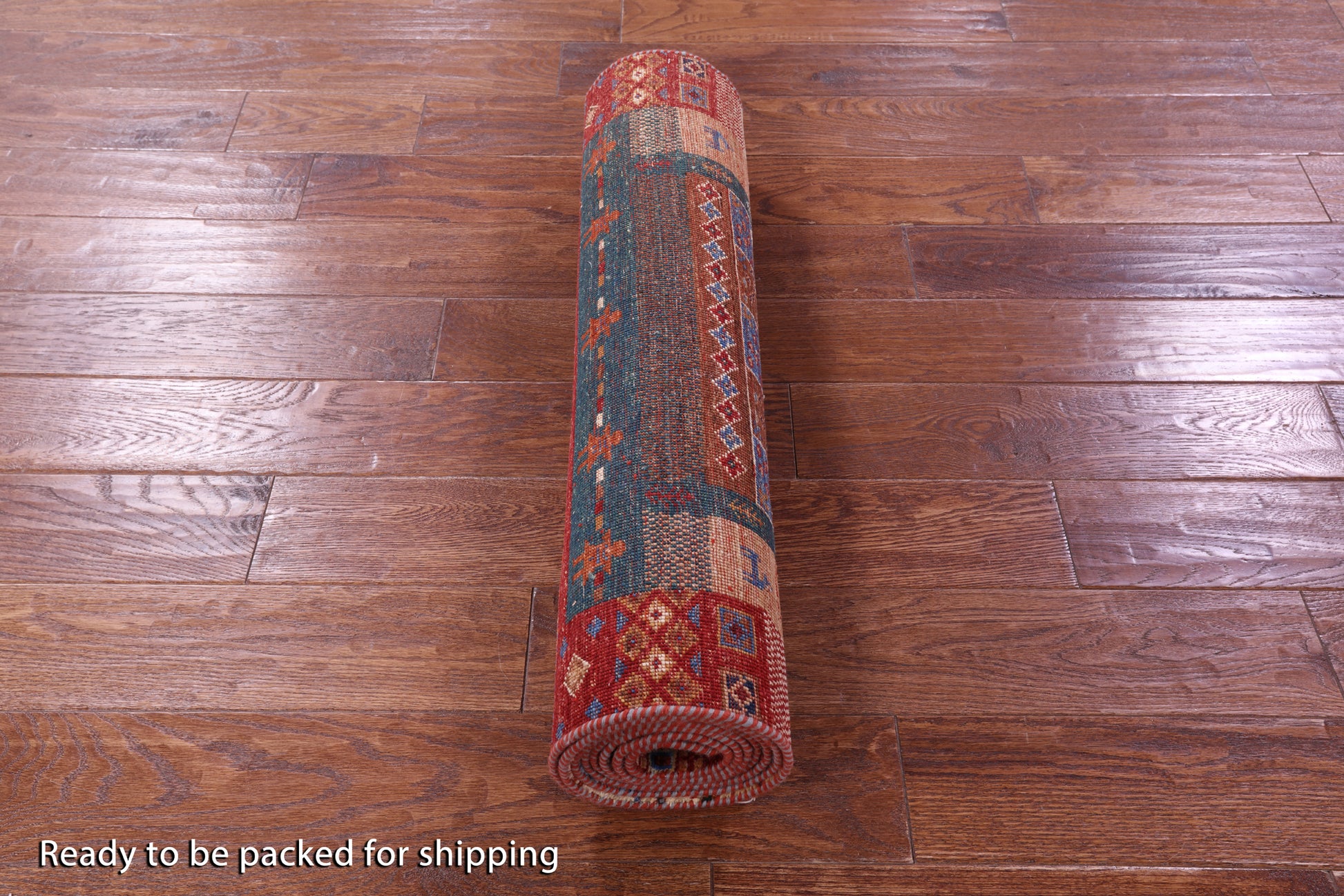 Persian Tribal Gabbeh Handmade Wool Runner Rug - 2' 8" X 9' 8" - Golden Nile
