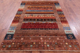 Tribal Persian Gabbeh Hand Knotted Wool Rug - 5' 8" X 7' 10" - Golden Nile
