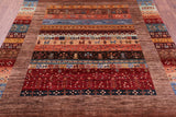 Tribal Persian Gabbeh Hand Knotted Wool Rug - 5' 8" X 7' 10" - Golden Nile