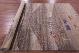 Persian Gabbeh Tribal Hand Knotted Wool Rug - 5' 7" X 7' 9" - Golden Nile