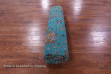 Blue Peshawar Hand Knotted Wool Rug - 8' 11" X 12' 5" - Golden Nile