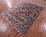 Turkmen Ersari Hand Knotted Wool Rug - 6' 10" X 9' 11" - Golden Nile