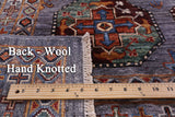 Turkmen Ersari Hand Knotted Wool Rug - 6' 10" X 9' 11" - Golden Nile