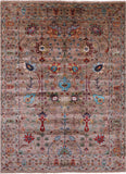 Peshawar Hand Knotted Wool Rug - 5' 1" X 6' 9" - Golden Nile