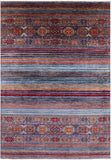 Khorjin Persian Gabbeh Hand Knotted Wool Rug - 8' 0" X 11' 4" - Golden Nile