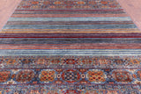 Khorjin Persian Gabbeh Hand Knotted Wool Rug - 8' 0" X 11' 4" - Golden Nile