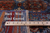 Khorjin Persian Gabbeh Hand Knotted Wool Rug - 8' 0" X 11' 4" - Golden Nile