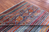 Khorjin Persian Gabbeh Hand Knotted Wool Rug - 8' 0" X 11' 4" - Golden Nile