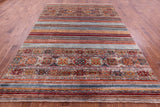 Khorjin Persian Gabbeh Hand Knotted Wool Rug - 8' 1" X 11' 4" - Golden Nile