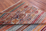 Khorjin Persian Gabbeh Hand Knotted Wool Rug - 8' 1" X 11' 4" - Golden Nile