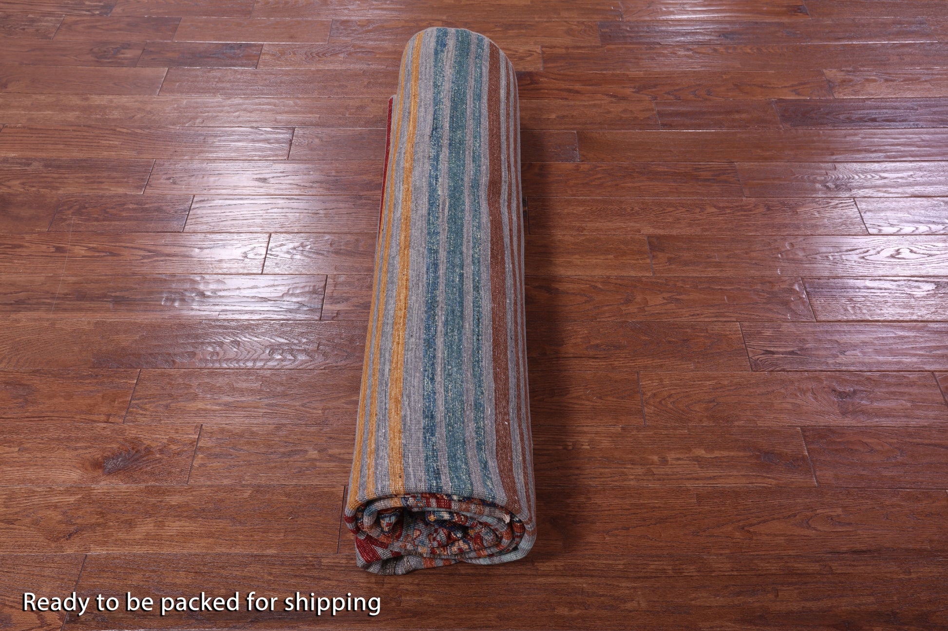 Khorjin Persian Gabbeh Hand Knotted Wool Rug - 8' 1" X 11' 4" - Golden Nile