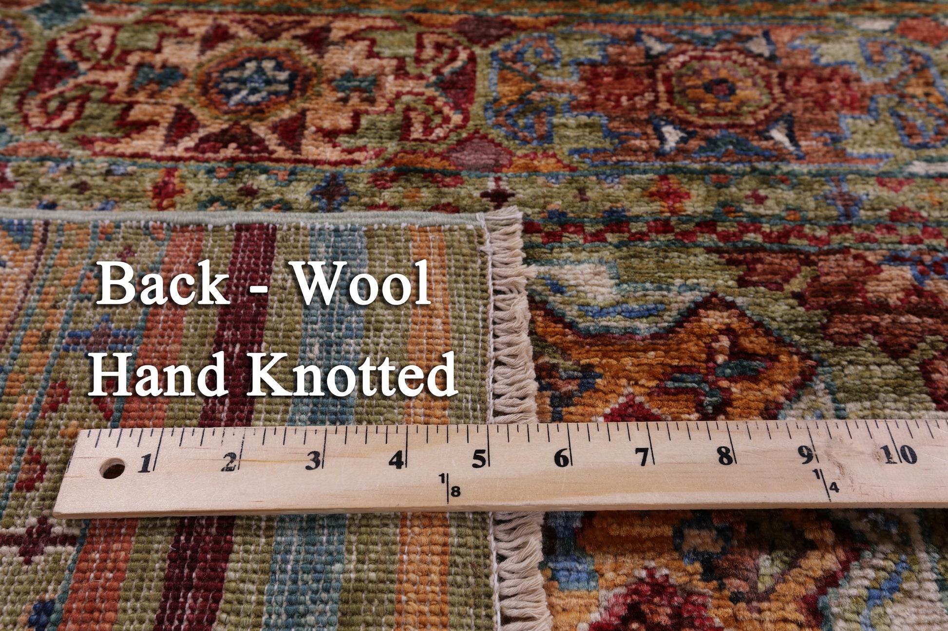 Khorjin Persian Gabbeh Hand Knotted Wool Rug - 5' 7" X 8' 0" - Golden Nile