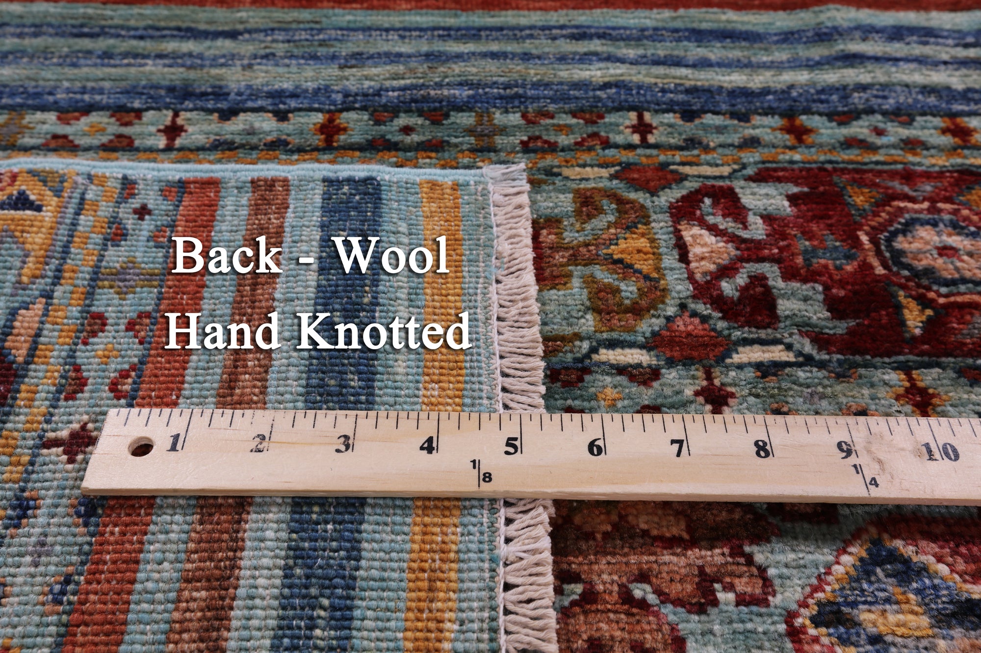 Khorjin Persian Gabbeh Hand Knotted Wool Rug - 5' 7" X 7' 10" - Golden Nile