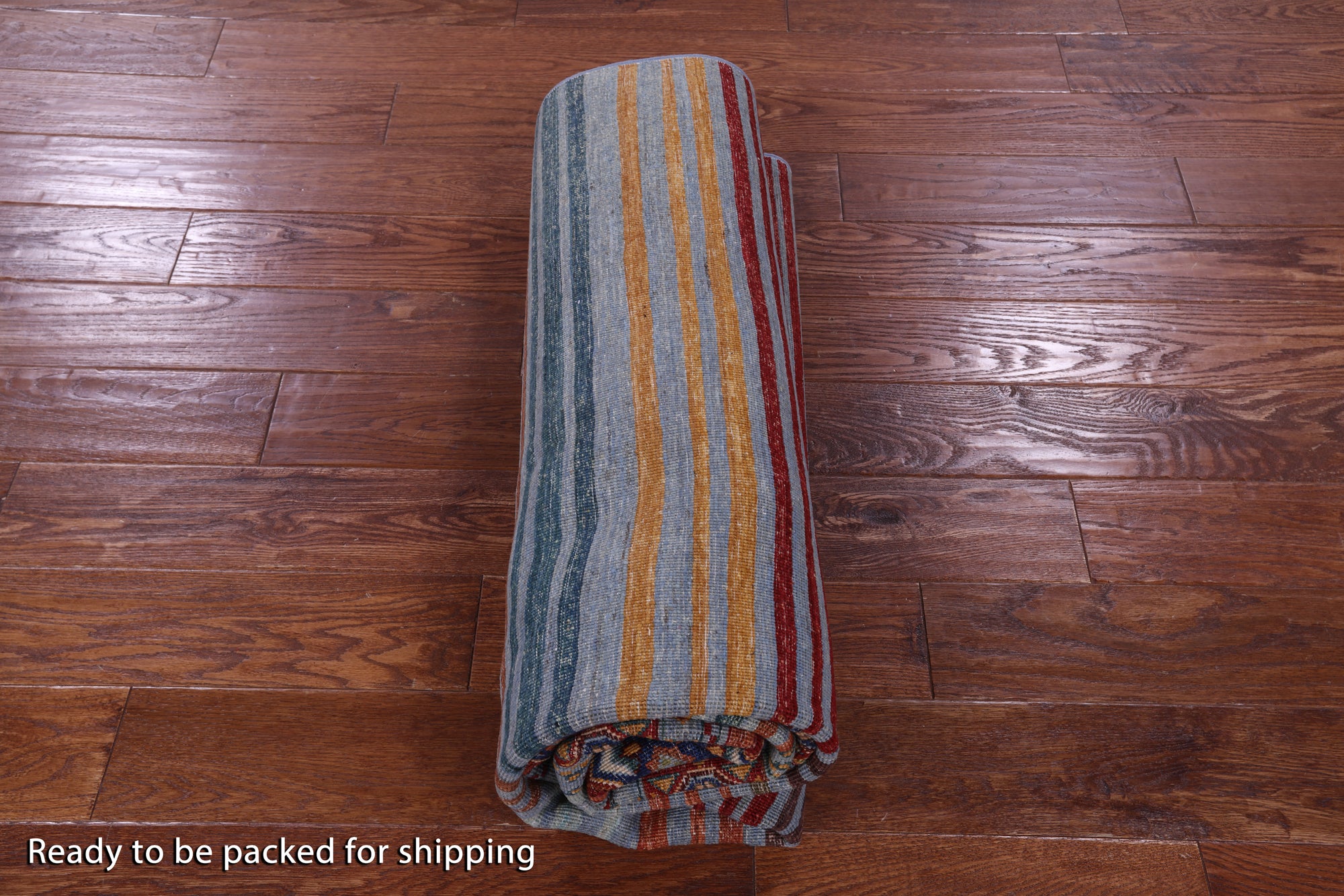 Khorjin Persian Gabbeh Hand Knotted Wool Rug - 5' 6" X 8' 5" - Golden Nile