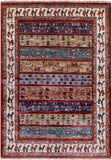 Tribal Persian Gabbeh Hand Knotted Wool Rug - 2' 10" X 4' 0" - Golden Nile