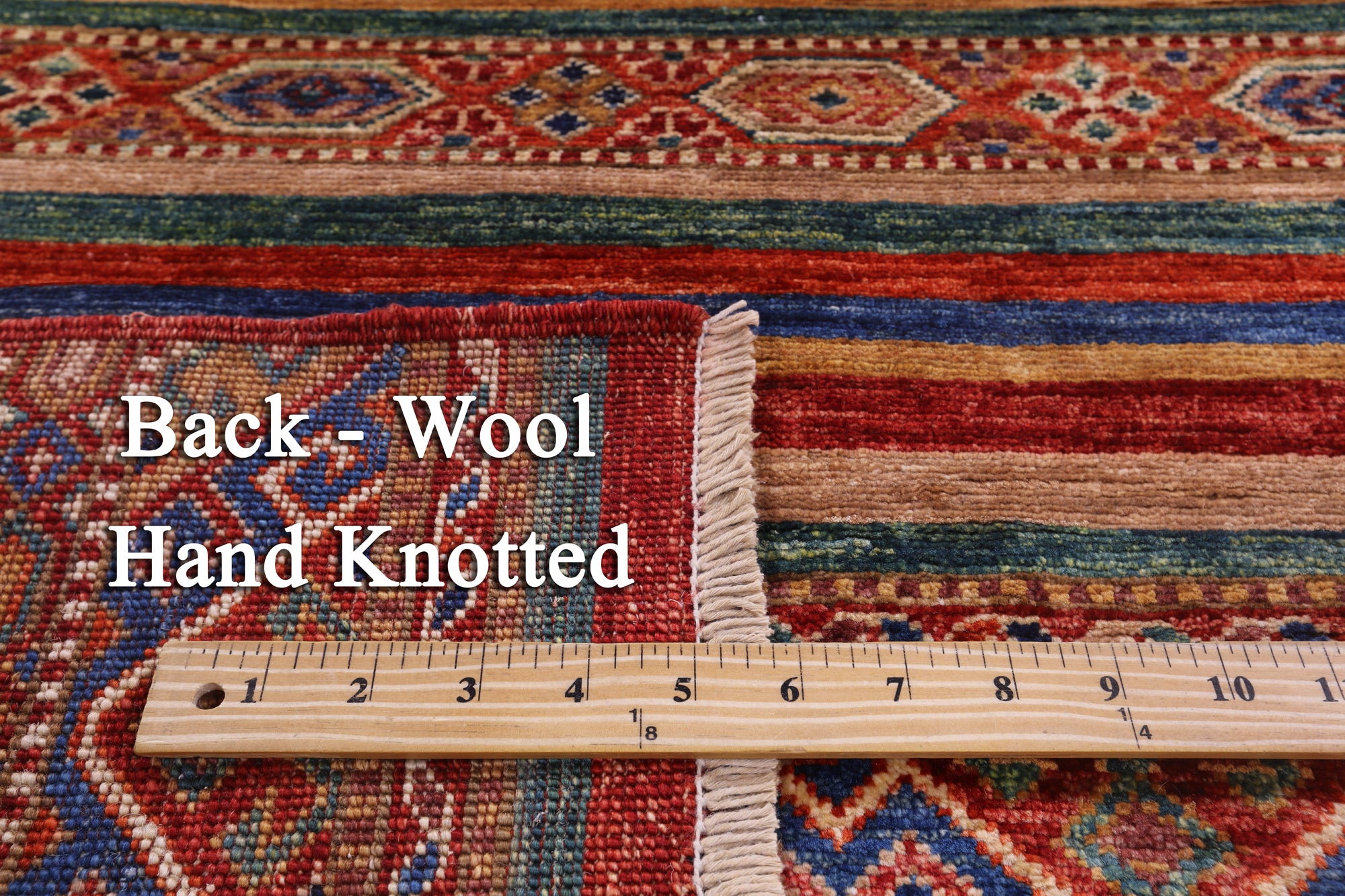 Khorjin Persian Gabbeh Hand Knotted Wool Rug - 4' 11" X 6' 5" - Golden Nile
