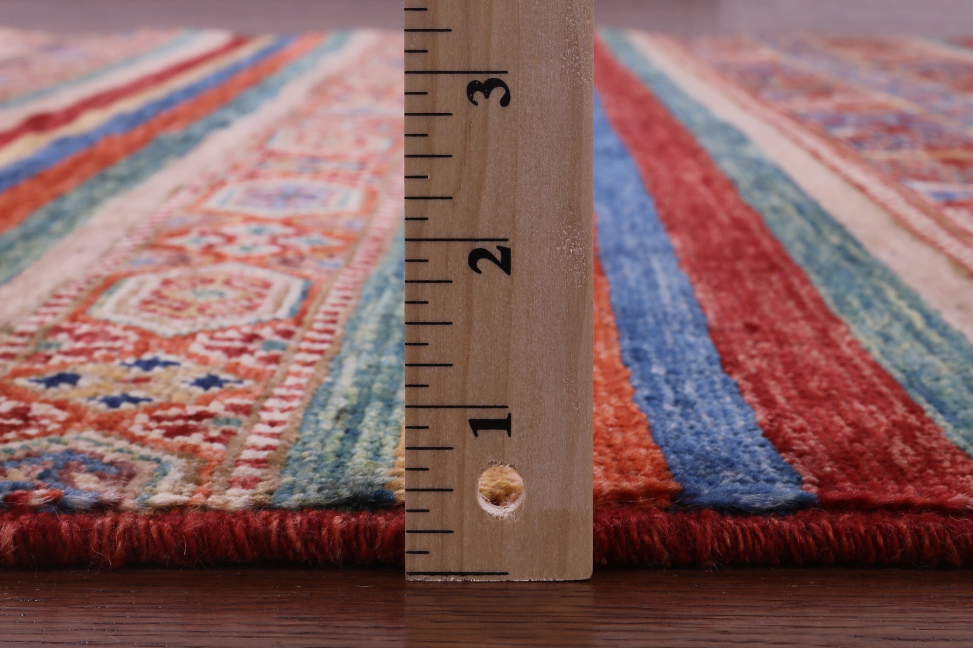 Khorjin Persian Gabbeh Hand Knotted Wool Rug - 4' 11" X 6' 5" - Golden Nile