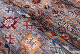 Khorjin Persian Gabbeh Hand Knotted Wool Runner Rug - 2' 8" X 8' 3" - Golden Nile