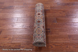 Khorjin Persian Gabbeh Hand Knotted Wool Runner Rug - 2' 8" X 8' 3" - Golden Nile
