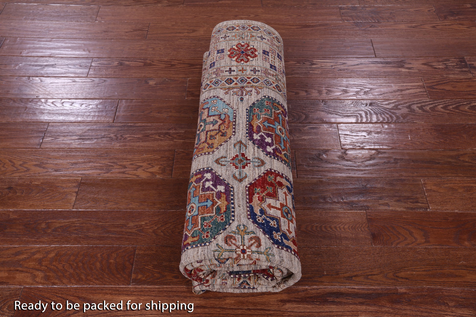 Turkmen Ersari Hand Knotted Wool Rug - 6' 9" X 9' 11" - Golden Nile