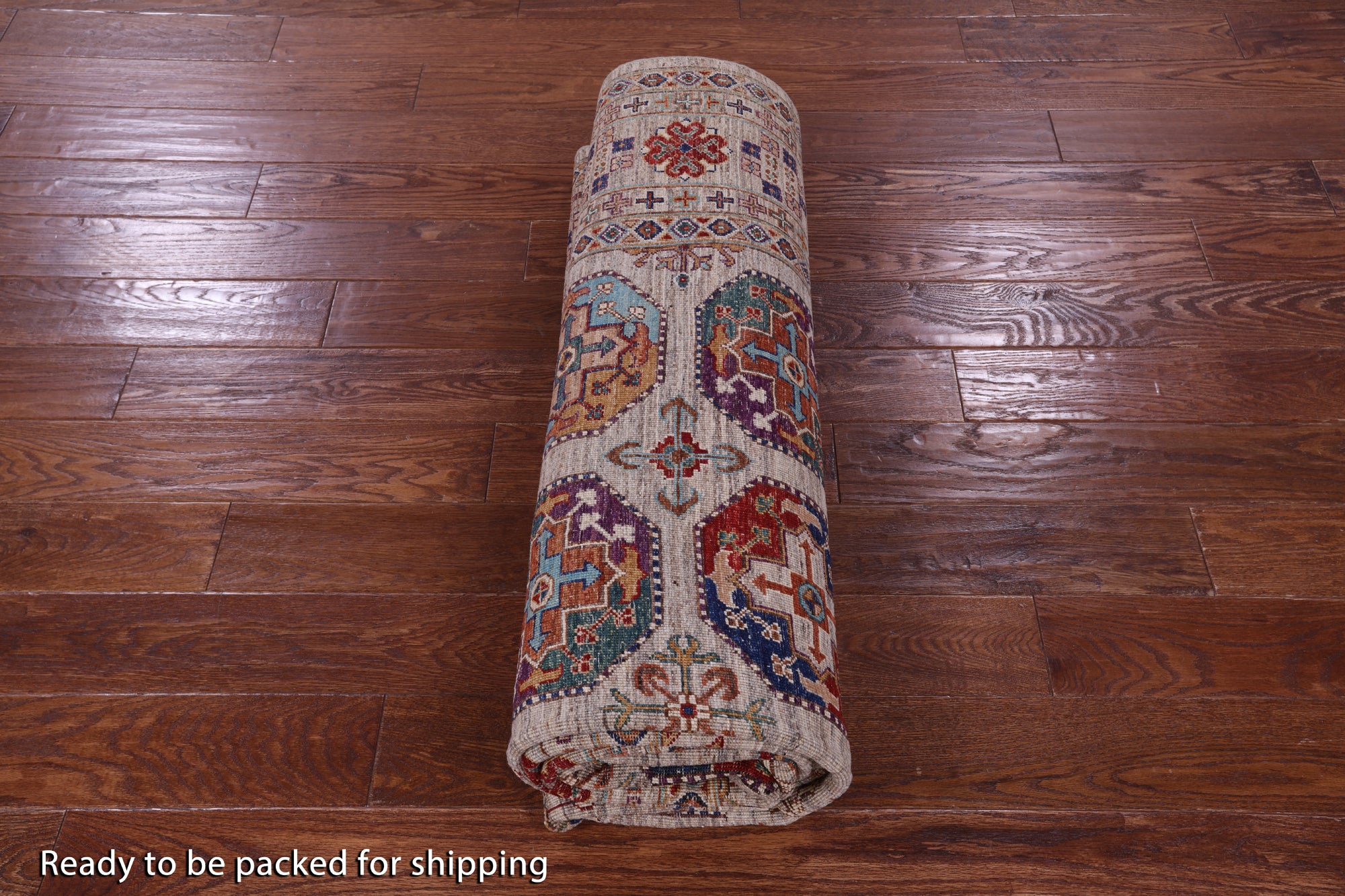Turkmen Ersari Hand Knotted Wool Rug - 6' 9" X 9' 11" - Golden Nile