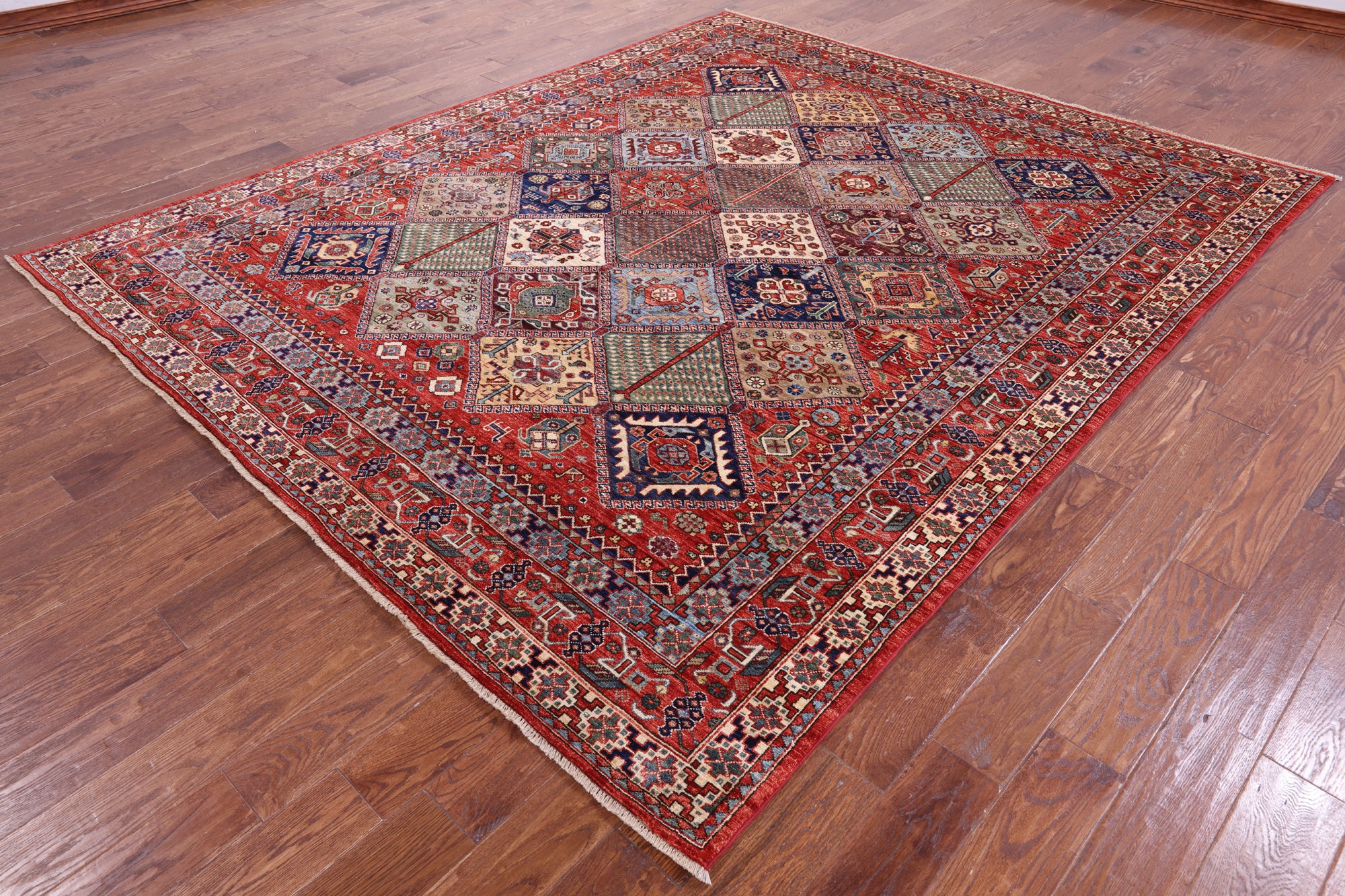 Persian Fine Serapi Hand Knotted Wool Rug - 8' 1" X 9' 9" - Golden Nile