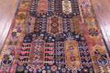 Blue Persian Fine Serapi Hand Knotted Wool Rug - 4' 11" X 7' 1" - Golden Nile