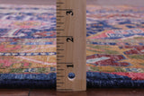 Blue Persian Fine Serapi Hand Knotted Wool Rug - 4' 11" X 7' 1" - Golden Nile