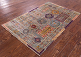 Persian Fine Serapi Hand Knotted Wool Rug - 3' 4" X 5' 2" - Golden Nile