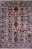 Turkmen Ersari Hand Knotted Wool Rug - 5' 7" X 8' 6" - Golden Nile
