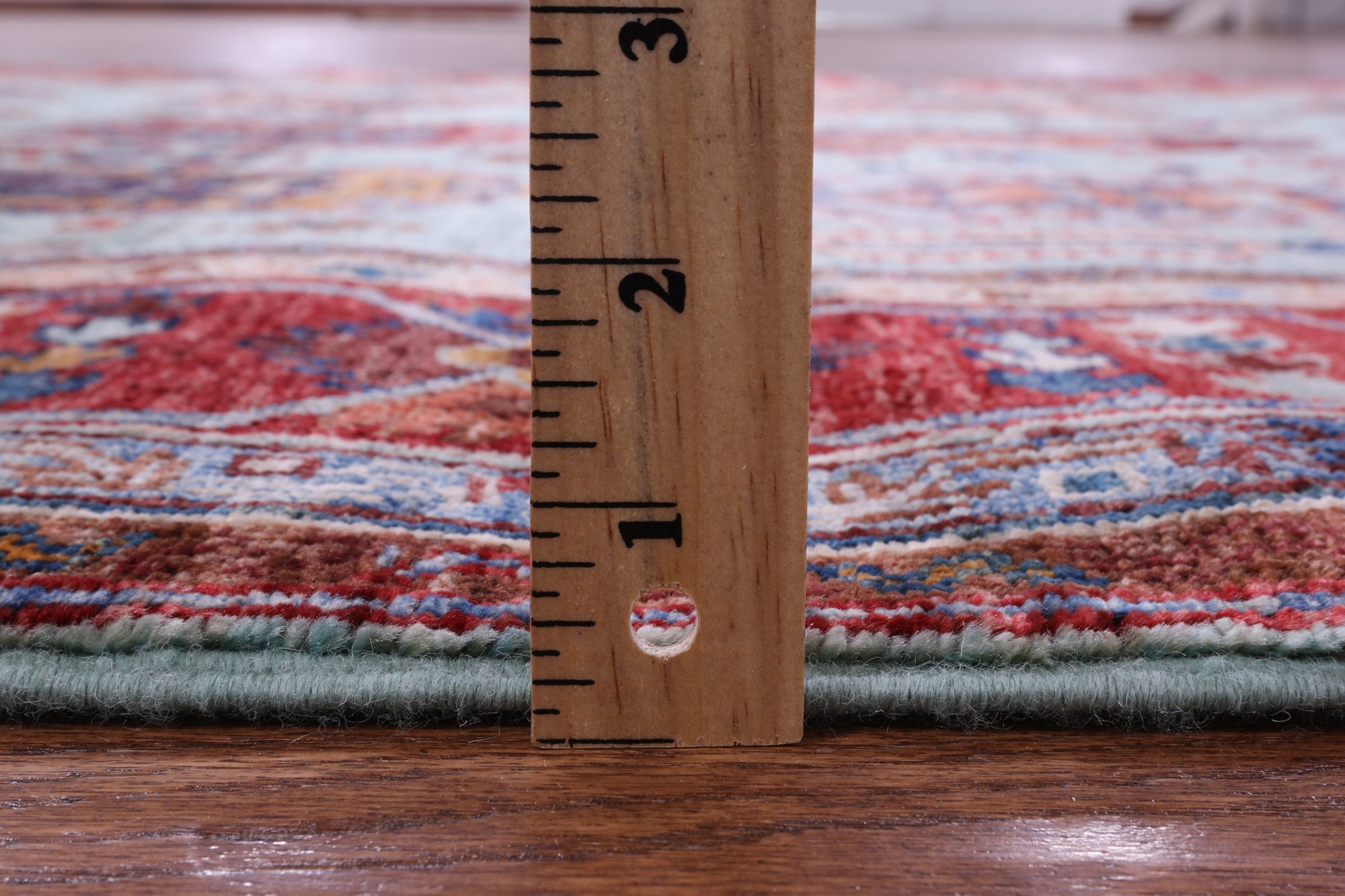 Blue Turkmen Ersari Hand Knotted Wool Rug - 4' 11" X 6' 10" - Golden Nile