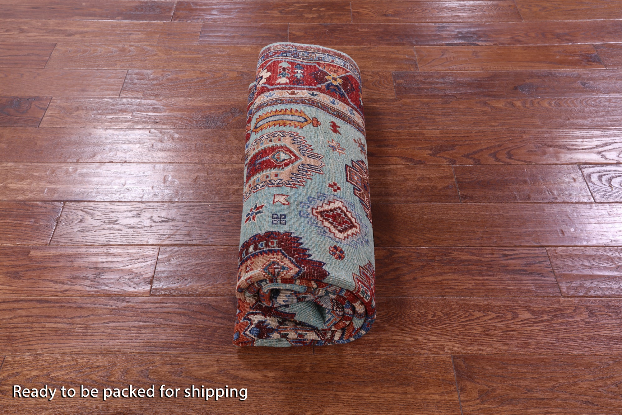 Blue Turkmen Ersari Hand Knotted Wool Rug - 4' 11" X 6' 10" - Golden Nile
