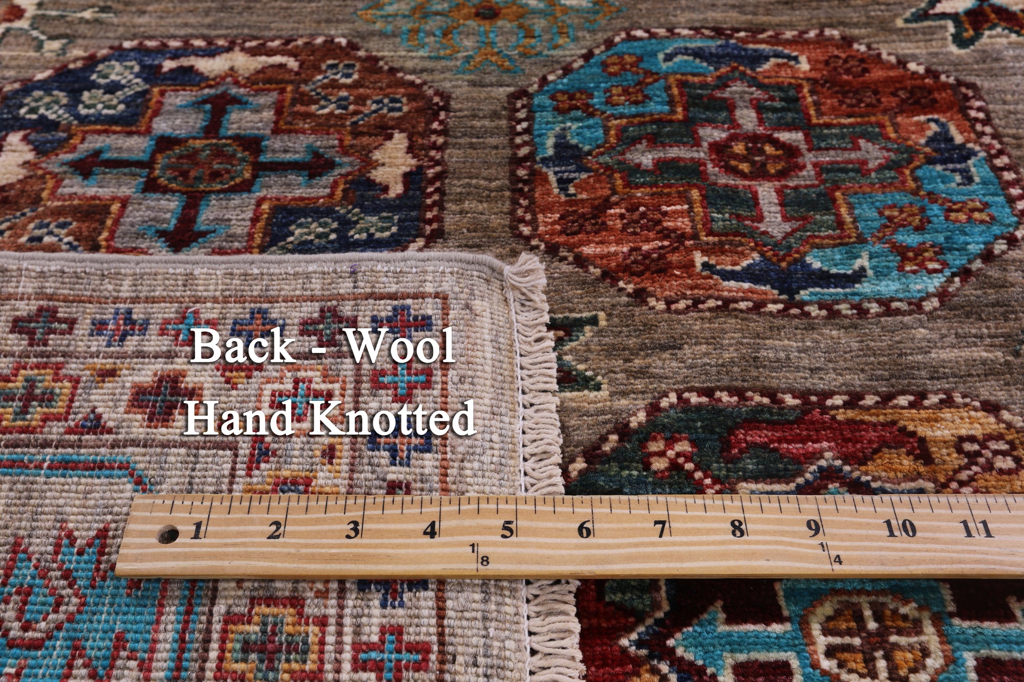 Turkmen Ersari Hand Knotted Wool Rug - 5' 0" X 6' 6" - Golden Nile