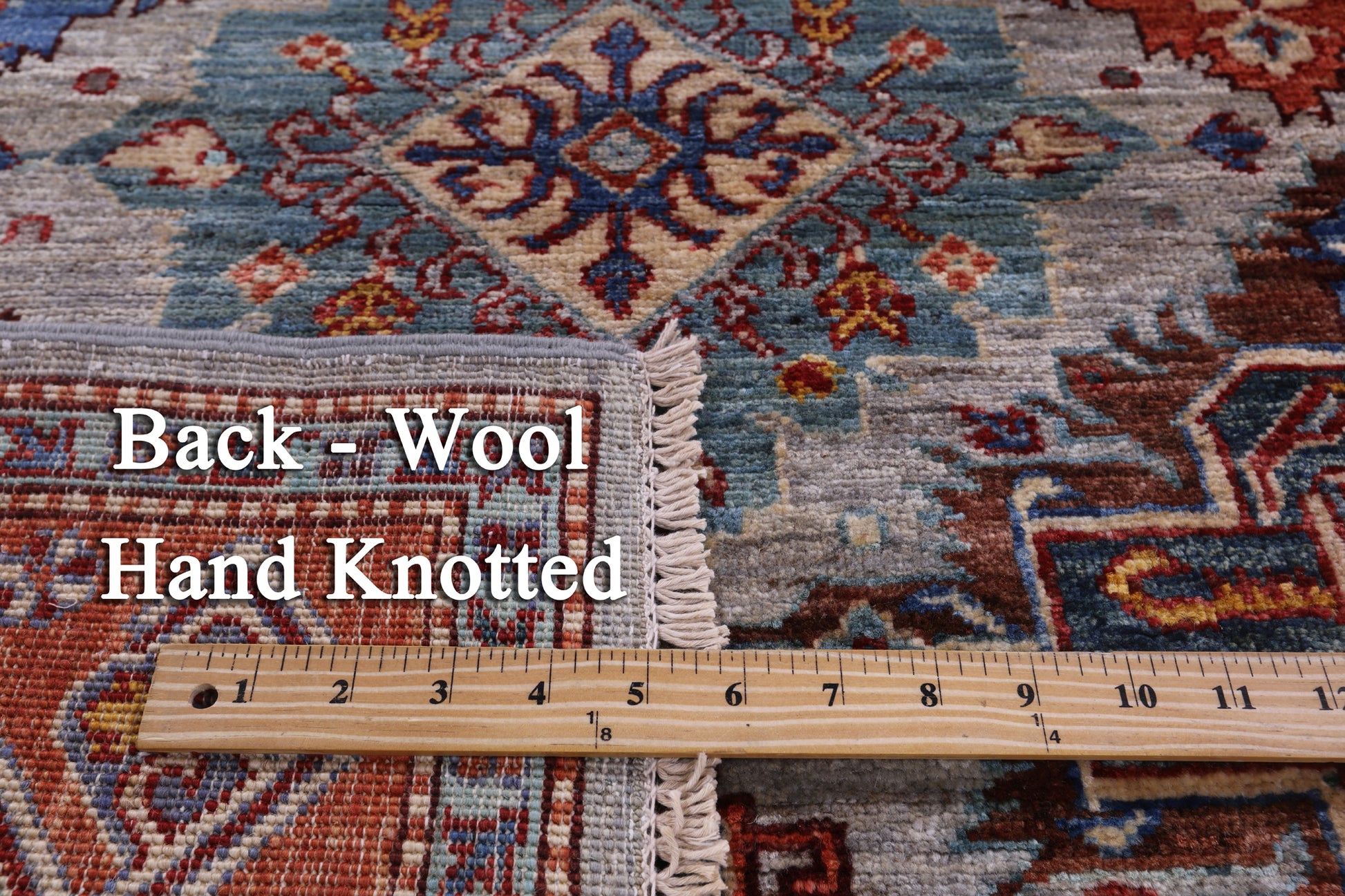 Persian Fine Serapi Hand Knotted Wool Rug - 4' 11" X 6' 11" - Golden Nile