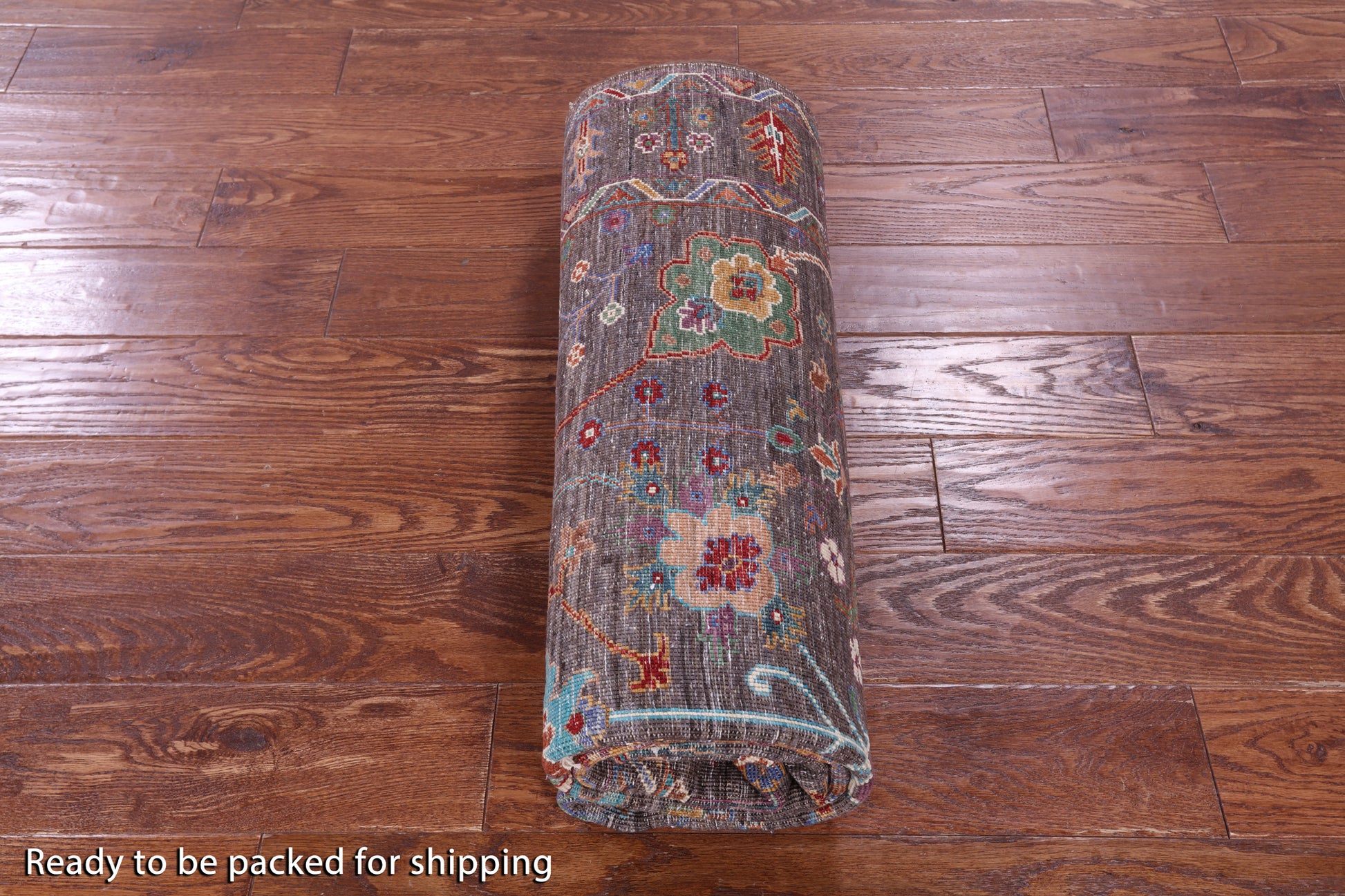 Brown Peshawar Hand Knotted Wool Rug - 4' 10" X 6' 10" - Golden Nile
