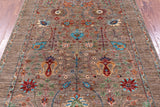Peshawar Hand Knotted Wool Rug - 5' 1" X 6' 8" - Golden Nile