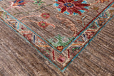 Peshawar Hand Knotted Wool Rug - 5' 1" X 6' 8" - Golden Nile