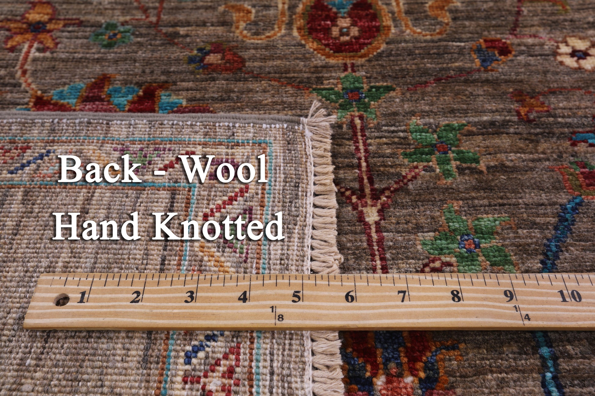 Peshawar Hand Knotted Wool Rug - 5' 1" X 6' 8" - Golden Nile