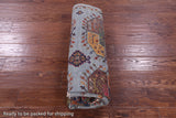 Blue Turkmen Ersari Hand Knotted Wool Rug - 5' 1" X 6' 8" - Golden Nile