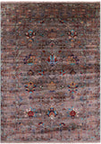 Peshawar Hand Knotted Wool Rug - 5' 7" X 7' 9" - Golden Nile